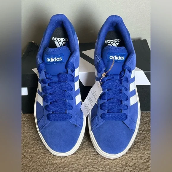 Adidas Royal Blue and White Grand Court Base 00s Sneakers Mens size 9 - Picture 6 of 11